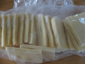 冷凍の凍り豆腐